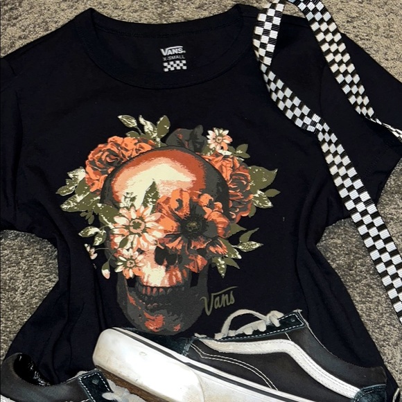 Vans xs scull black shirt - Picture 1 of 2